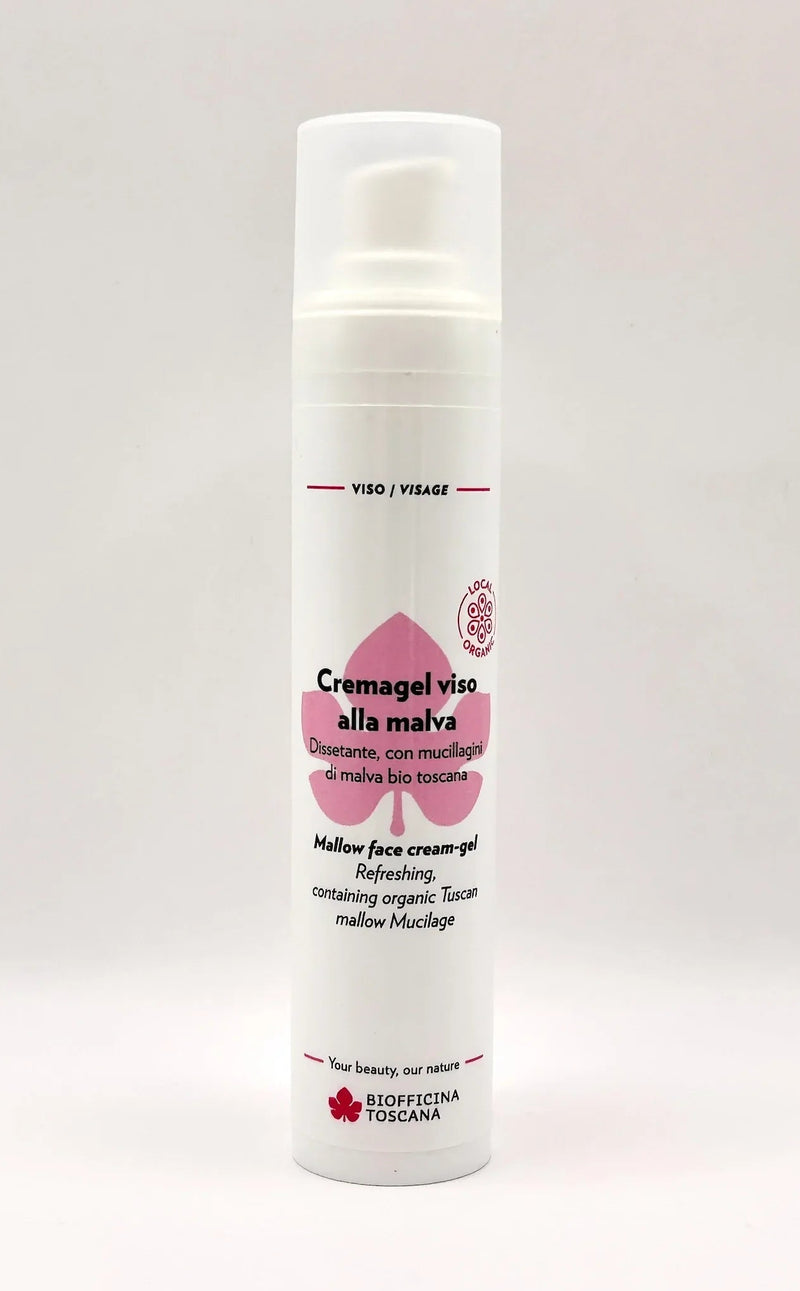 Biofficina Toscana Malva Ansiktskräm-Gel 50ml | Lugnande & Återfuktande - Essenza Naturals