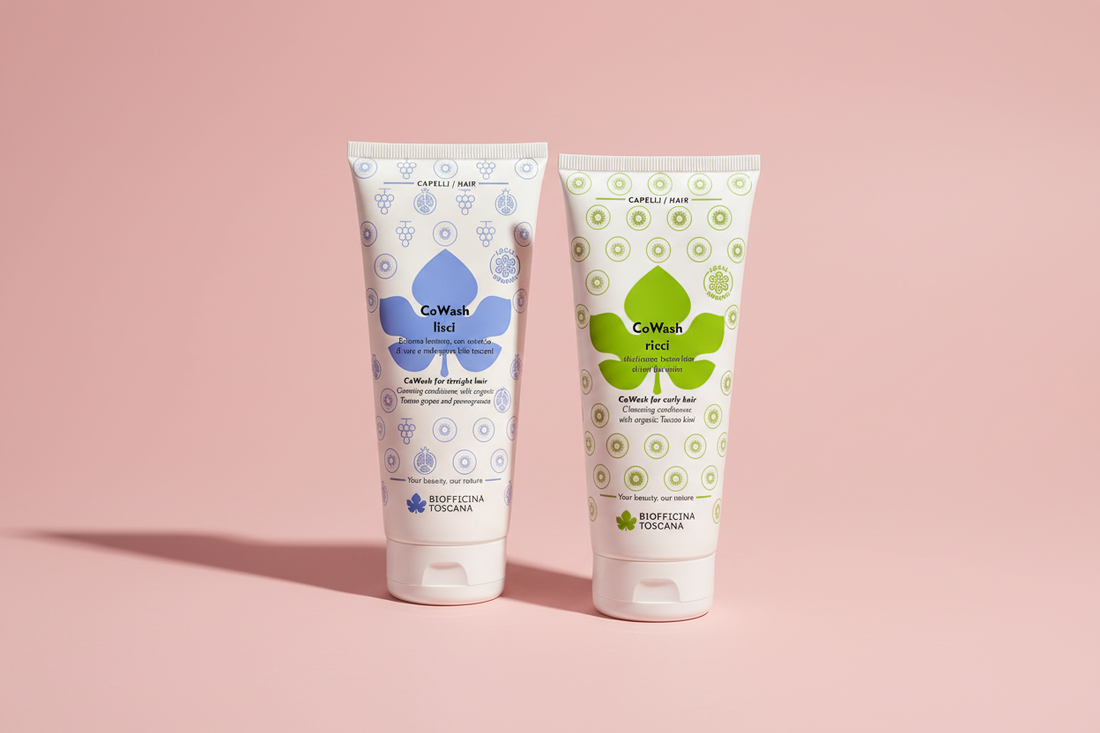 Biofficina Toscana Co-Wash för rakt och lockigt hår - skonsam rengörande balsam 2-i-1 från Toscana