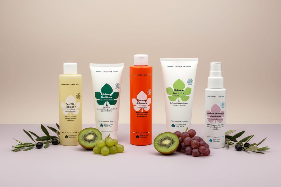 Ekologisk hårvård från Biofficina Toscana - schampo och balsam