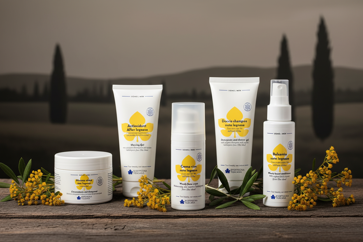 Herrprodukter och skäggvård för män från Biofficina Toscana