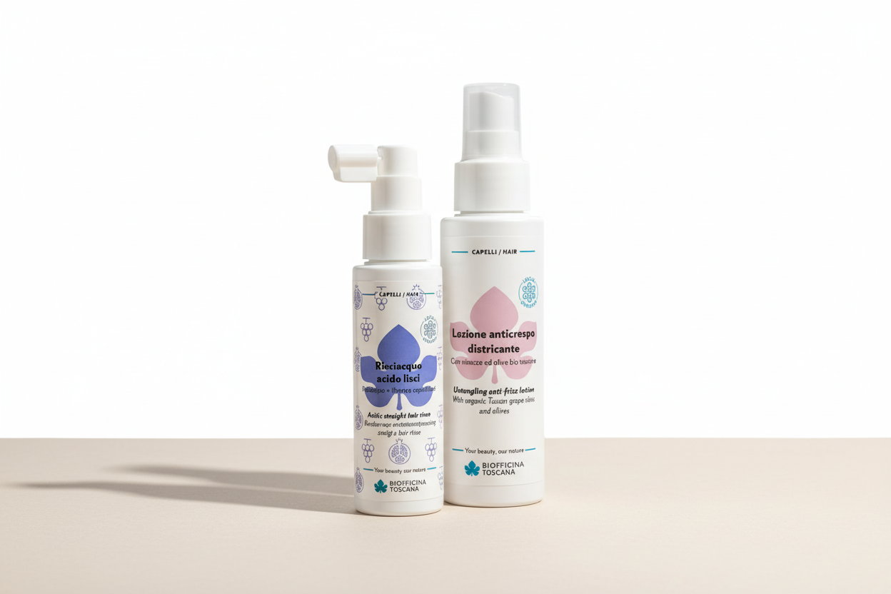 "Hårstyling och hårvård från Biofficina Toscana - Italienska produkter med naturliga ingredienser