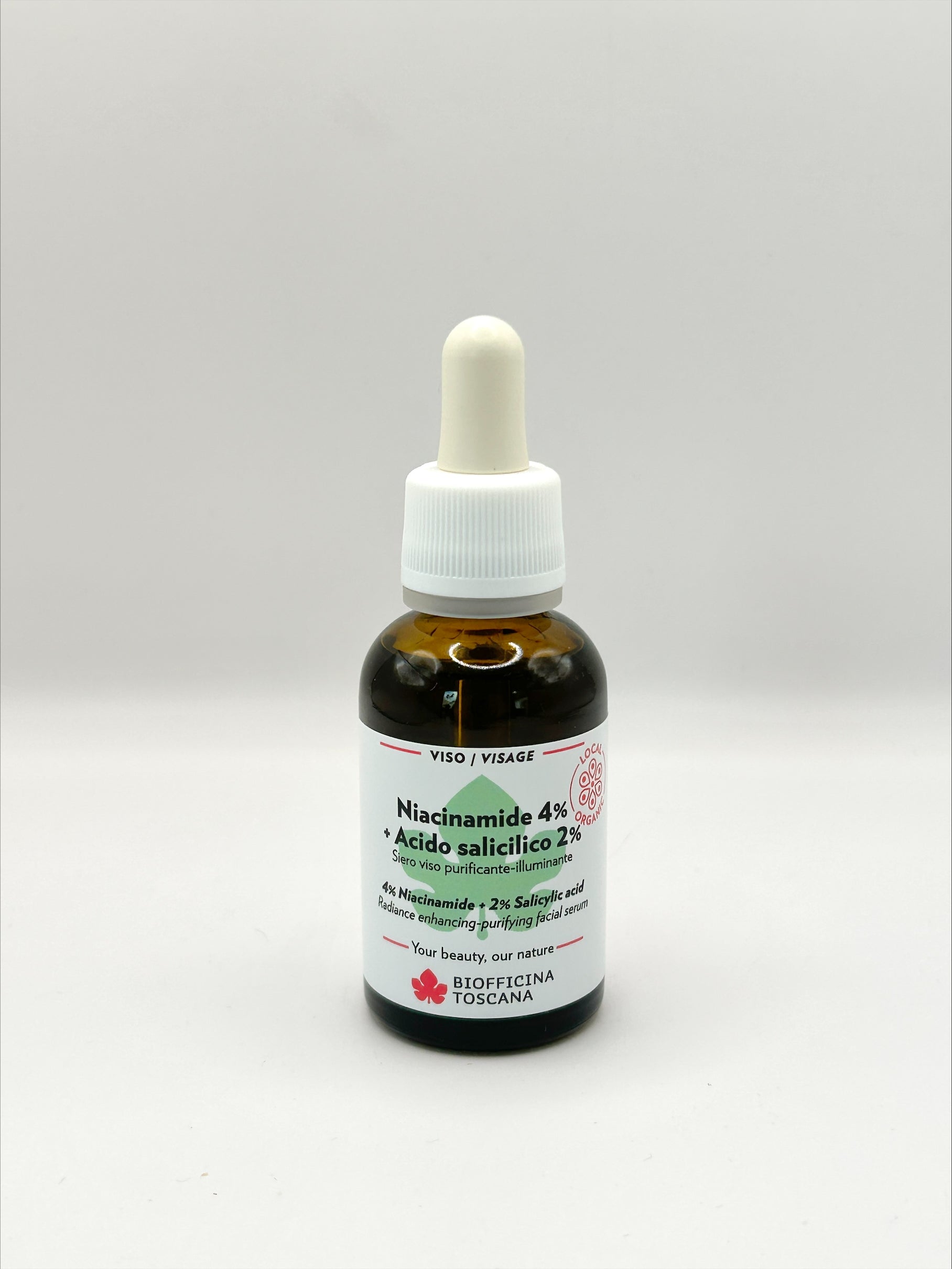 Biofficina Toscana Serum Niacinamide 4% & Salicylic Acid 2% – porrenande och mattifierande