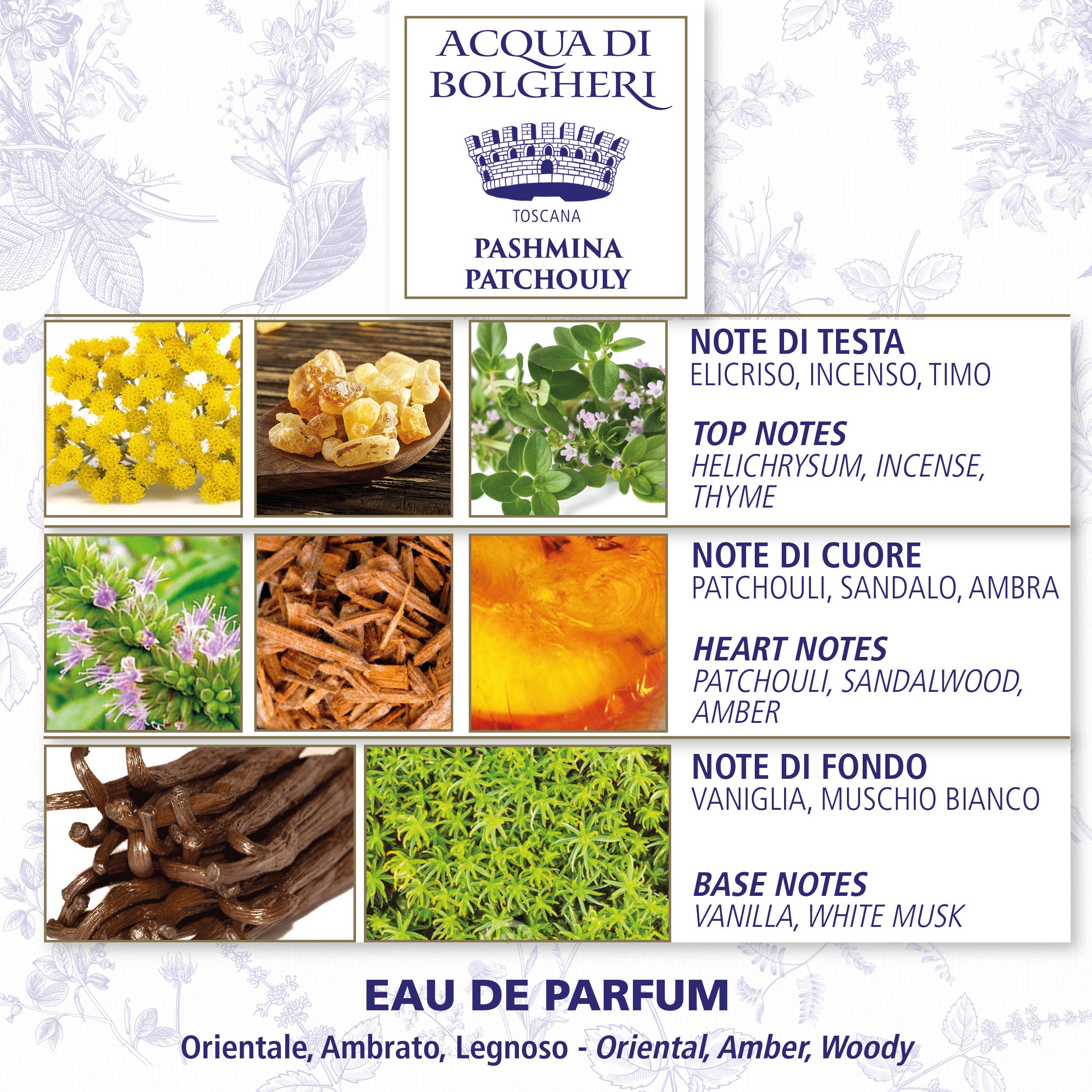 Eau de Parfum - Pashmina Patchouly 50ml - Unisex - Patchouli, Sandelträ & Bärnsten