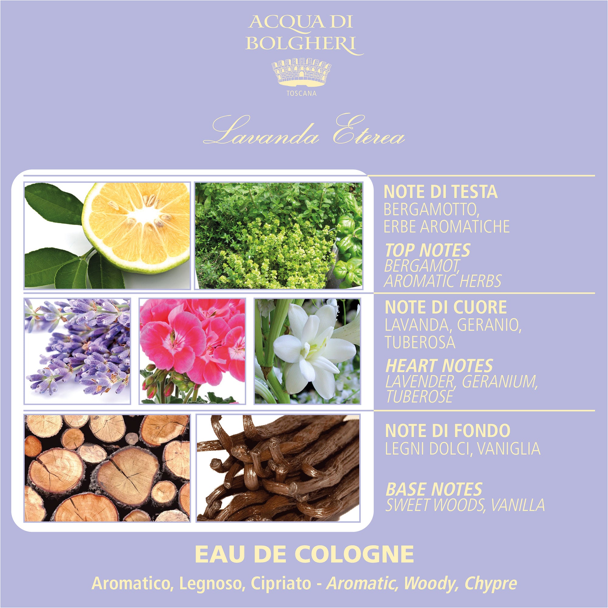 Eau de Parfum - Lavenda Eterea 50ml - Unisex - Lavendel, Bergamott & Vit Mysk