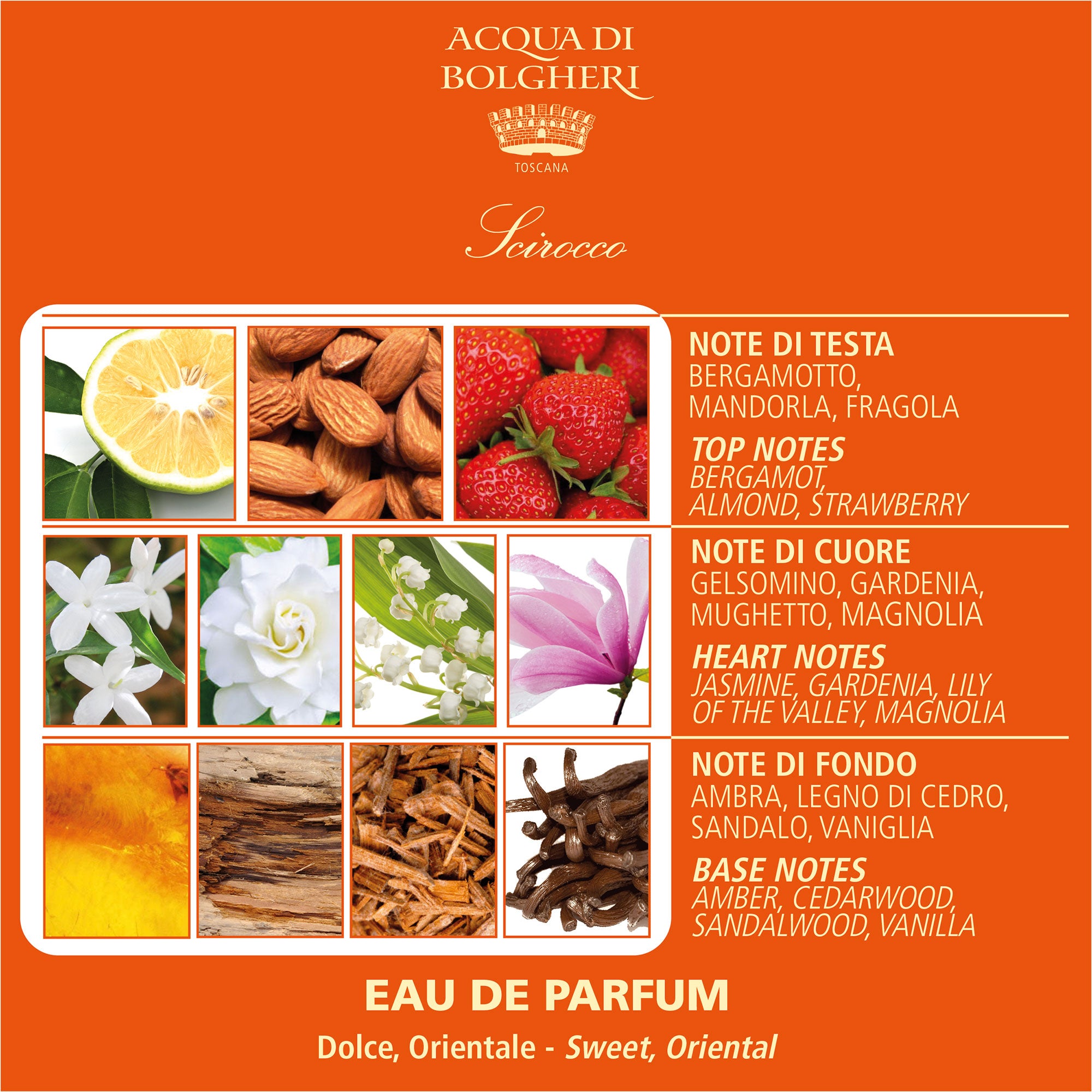 Eau de Parfum - Scirocco 50ml - Dam - Bärnsten, Sandelträ & Jasmin