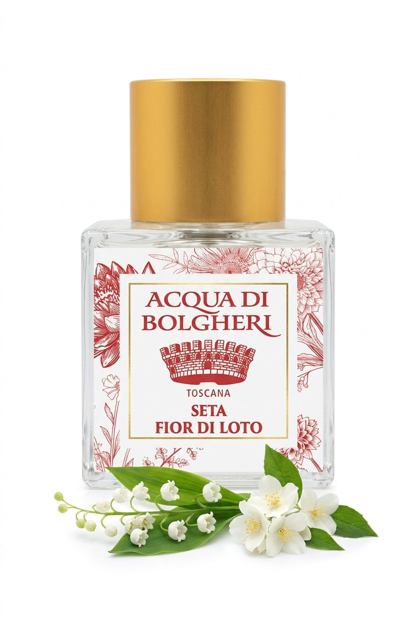 Seta Fior di Loto Eau de Parfum dam med lotusblomma, jasmin och liljekonvalj – naturlig parfym