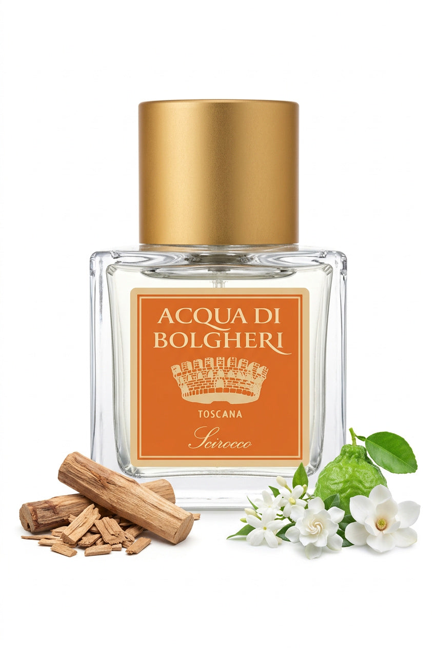 Scirocco Eau de Parfum dam med bärnsten, sandelträ och jasmin – naturlig parfym