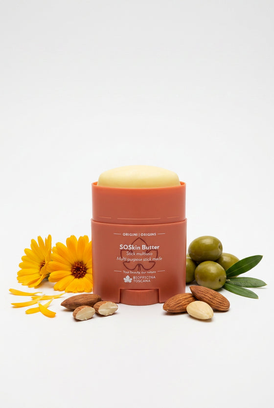 SoSkin butter med ringblomma och bivax 25ml – närande och läkande hudvård från Biofficina Toscana