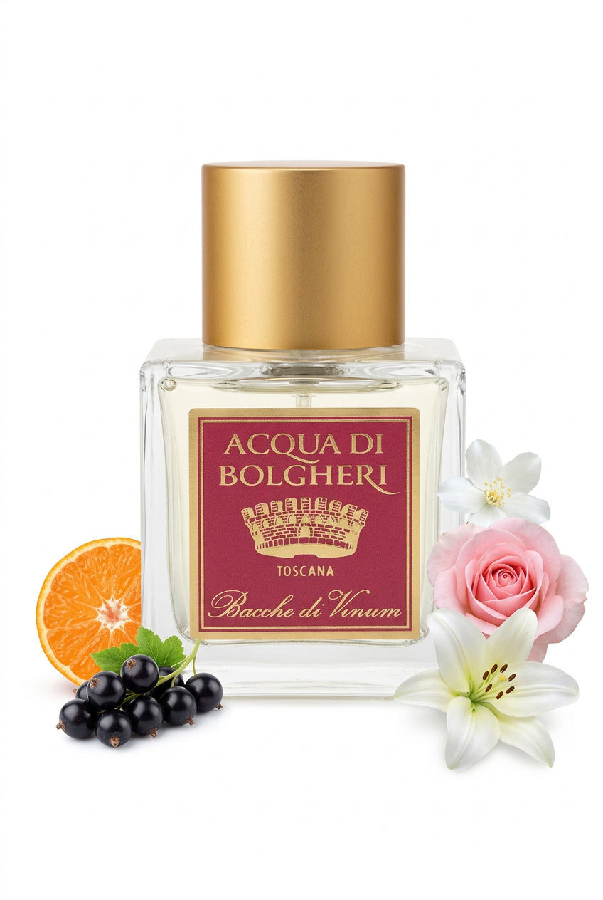 Bacche di Vinum Eau de Parfum dam med vindruvor, rosor och mysk – naturlig parfym