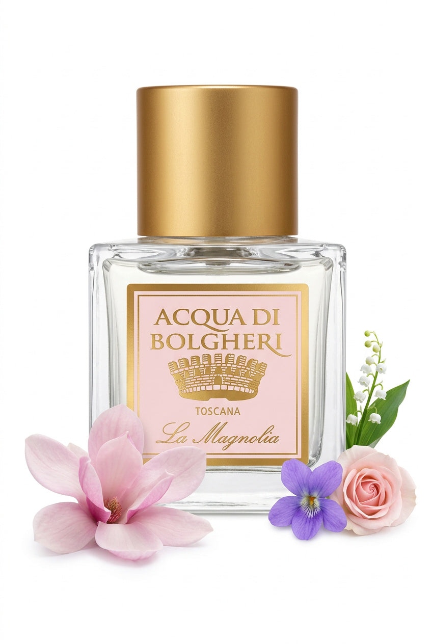 La Magnolia Eau de Parfum dam med magnolia, liljekonvalj och persika – naturlig parfym