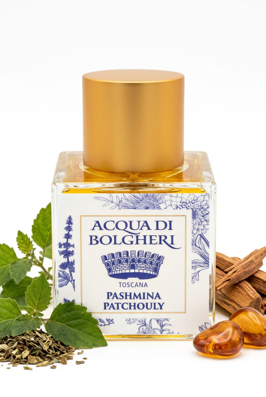 Pashmina Patchouly Eau de Parfum unisex med patchouli, sandelträ och bärnsten – naturlig parfym
