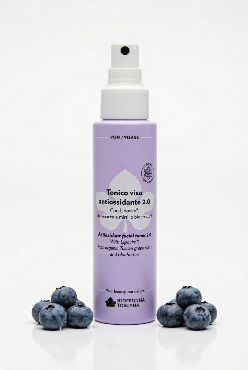 Antioxidant ansiktstoner med Lipovim och vitamin C 100ml – uppljusande och skyddande toner från Biofficina Toscana