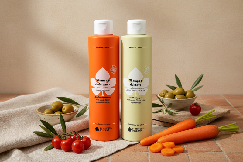 Premium Toscana shampoo med oliver och morötter