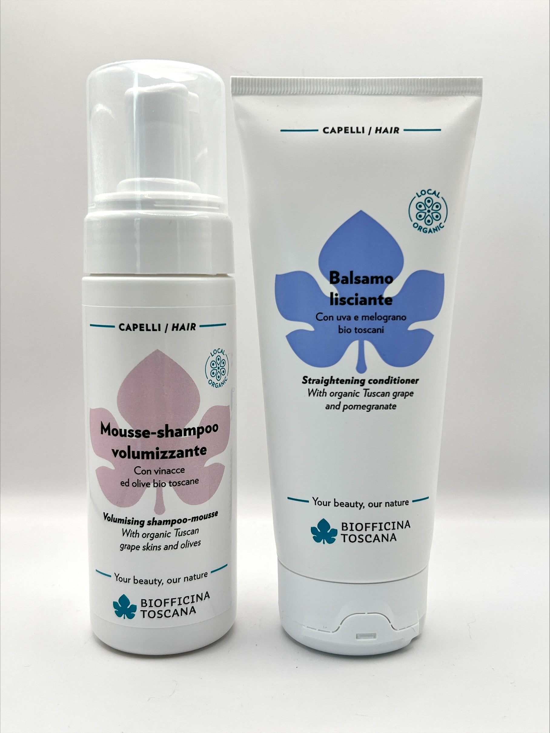 Biofficina Toscana ekologisk utslätande balsam – kungsljus och sojaproteiner för lättkamat och glansigt hår