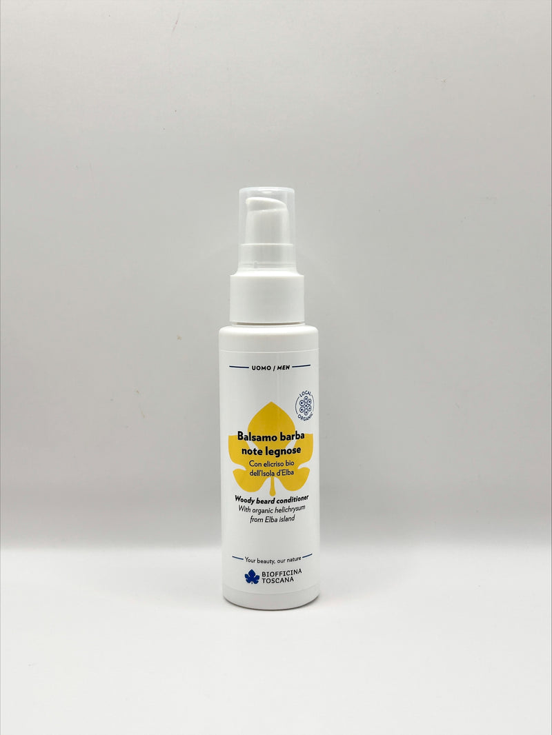 Biofficina Toscana Woody Skäggbalsam 100ml | Helichrysum & Aloe Vera