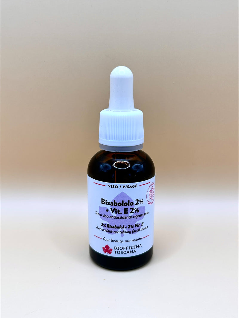Biofficina Toscana 2% Bisabolol + 2% Vit. E Serum 30ml | Lugnande & Anti-aging