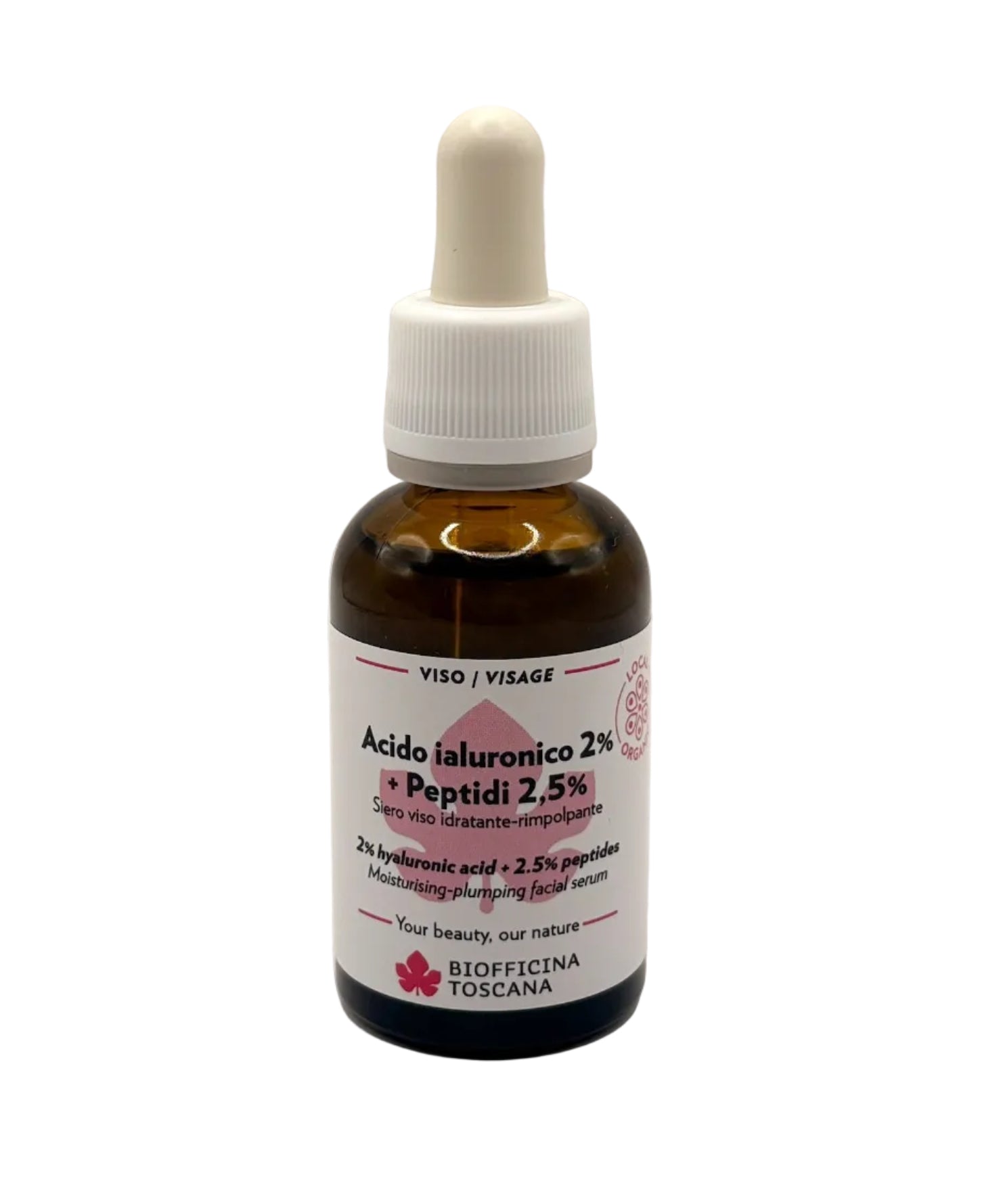 Biofficina Toscana 2% Hyaluronic Acid 2.5% Peptides Serum 30ml | Italiensk Hudvård - Essenza Naturals
