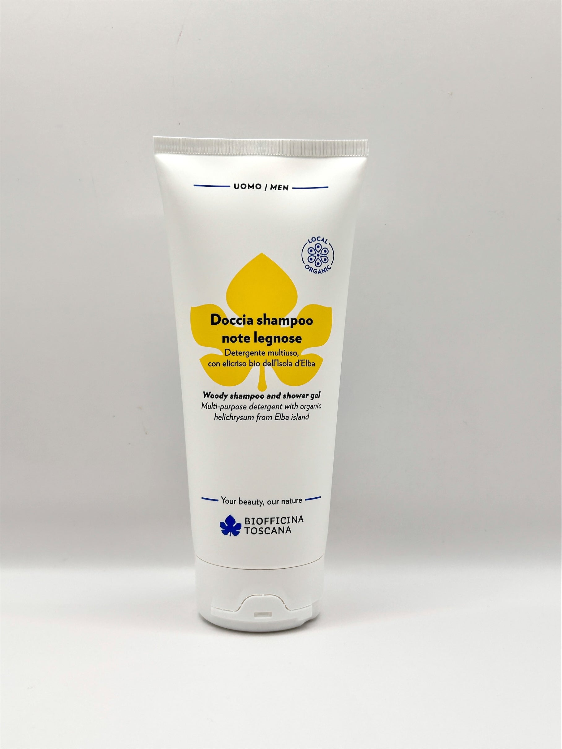 Biofficina Toscana Woody Schampo & Duschgel 200ml | Helichrysum & Ginkgo