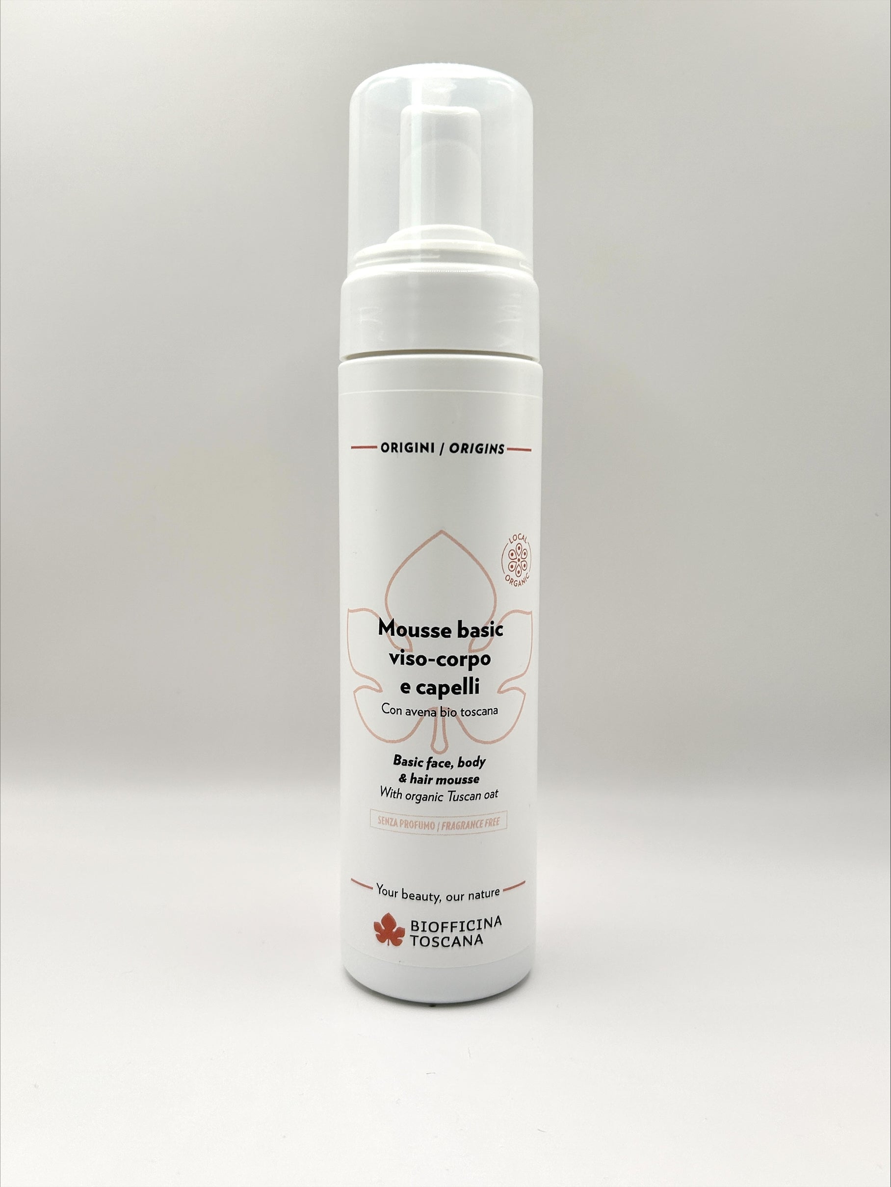 Biofficina Toscana Basic Ansikte Rengöringsmousse 200ml | Doftfri & mild