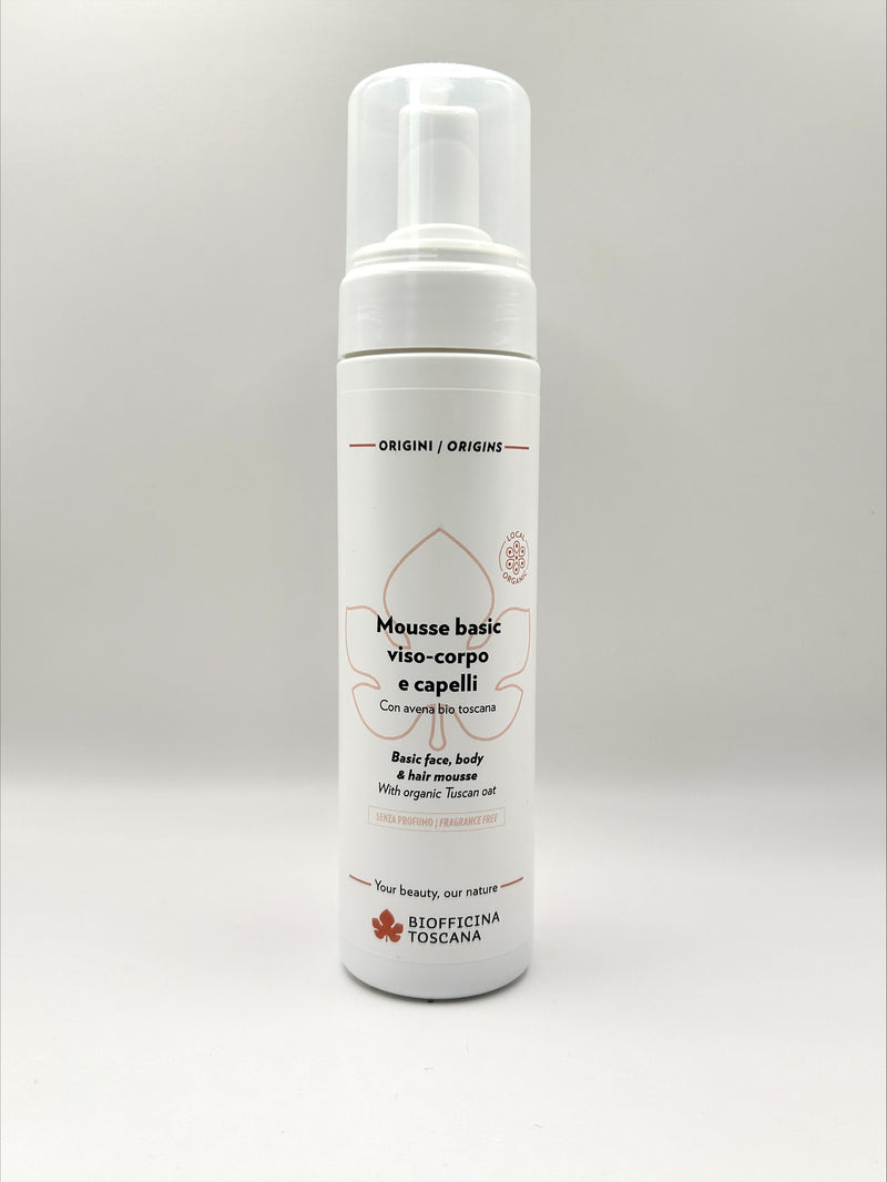Biofficina Toscana Basic Ansikte Rengöringsmousse 200ml | Doftfri & mild