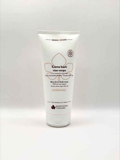 Biofficina Toscana Basic Ansikts- & Kroppskräm 200ml | Återfuktande & Lugnande