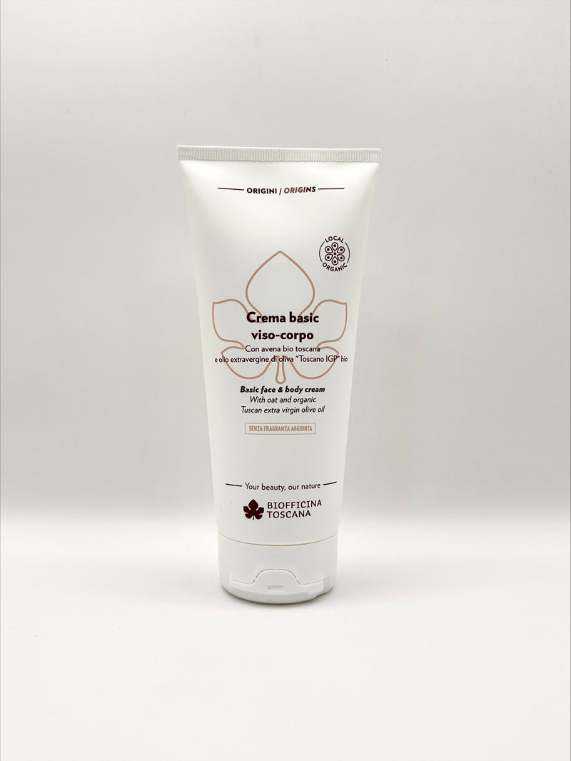 Biofficina Toscana Basic Ansikts- & Kroppskräm 200ml | Återfuktande & Lugnande