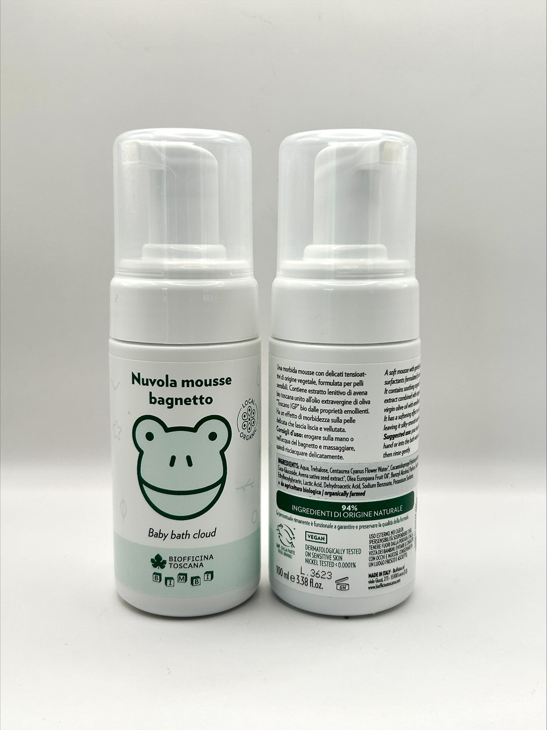 Biofficina Toscana Babydusch Malva & Havre – mild babydusch med lugnande malva och havre för spädbarn