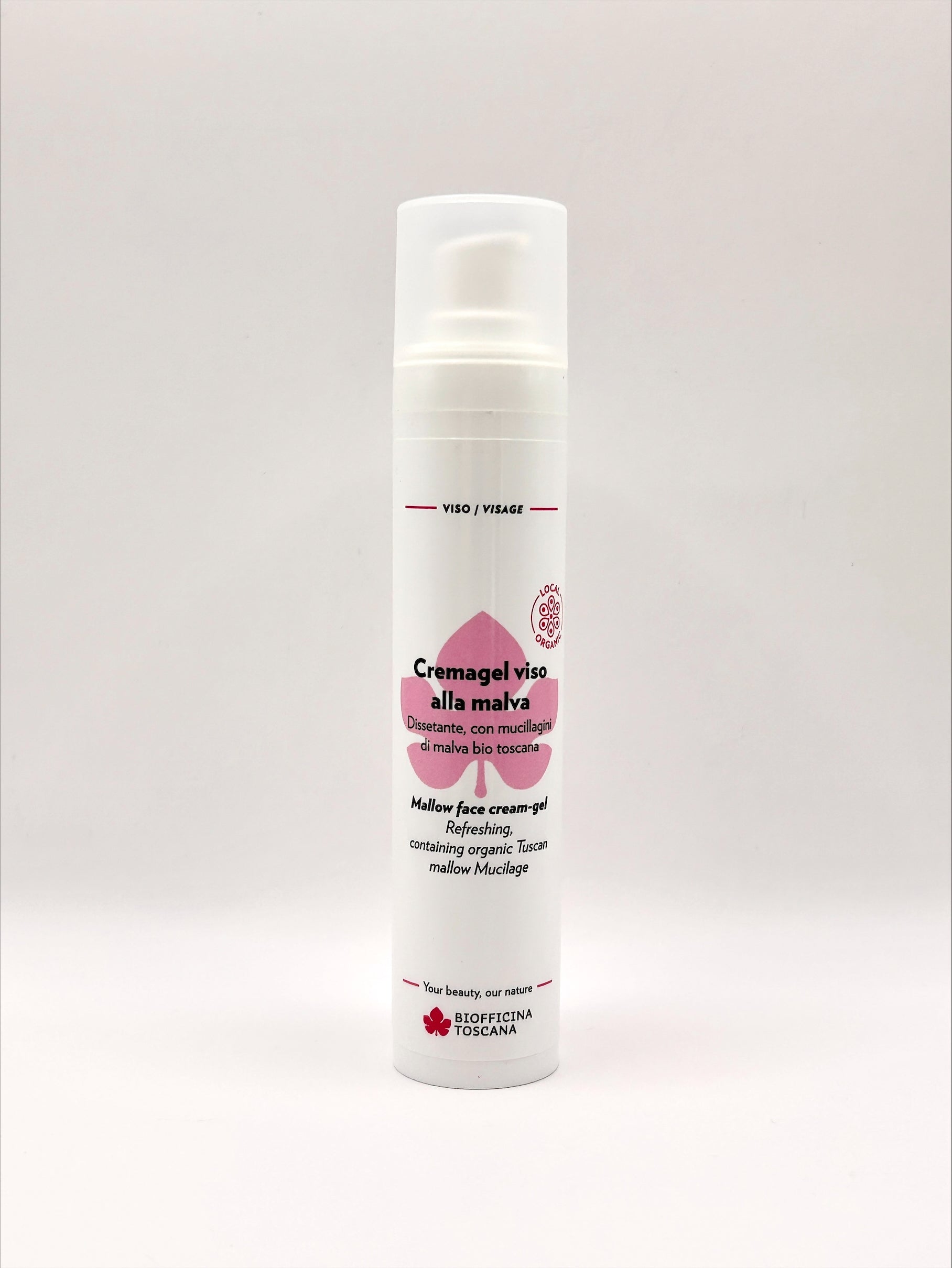 Biofficina Toscana Malva Ansiktskräm-Gel 50ml | Lugnande & Återfuktande