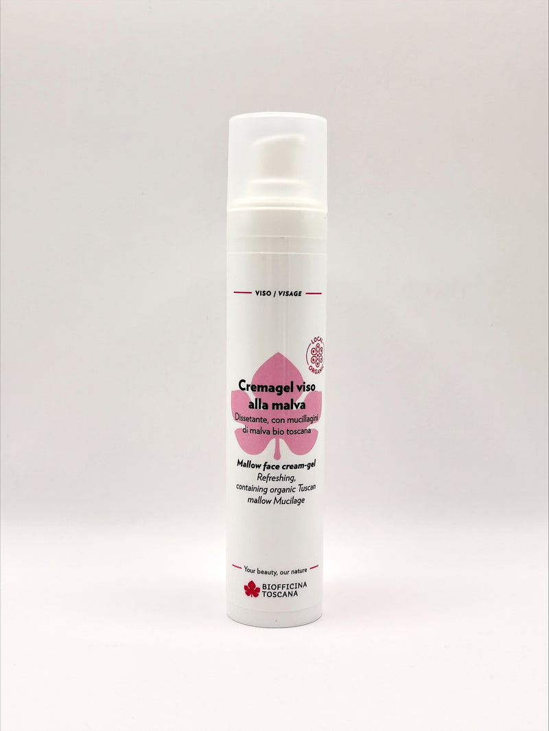Biofficina Toscana Malva Ansiktskräm-Gel 50ml | Lugnande & Återfuktande