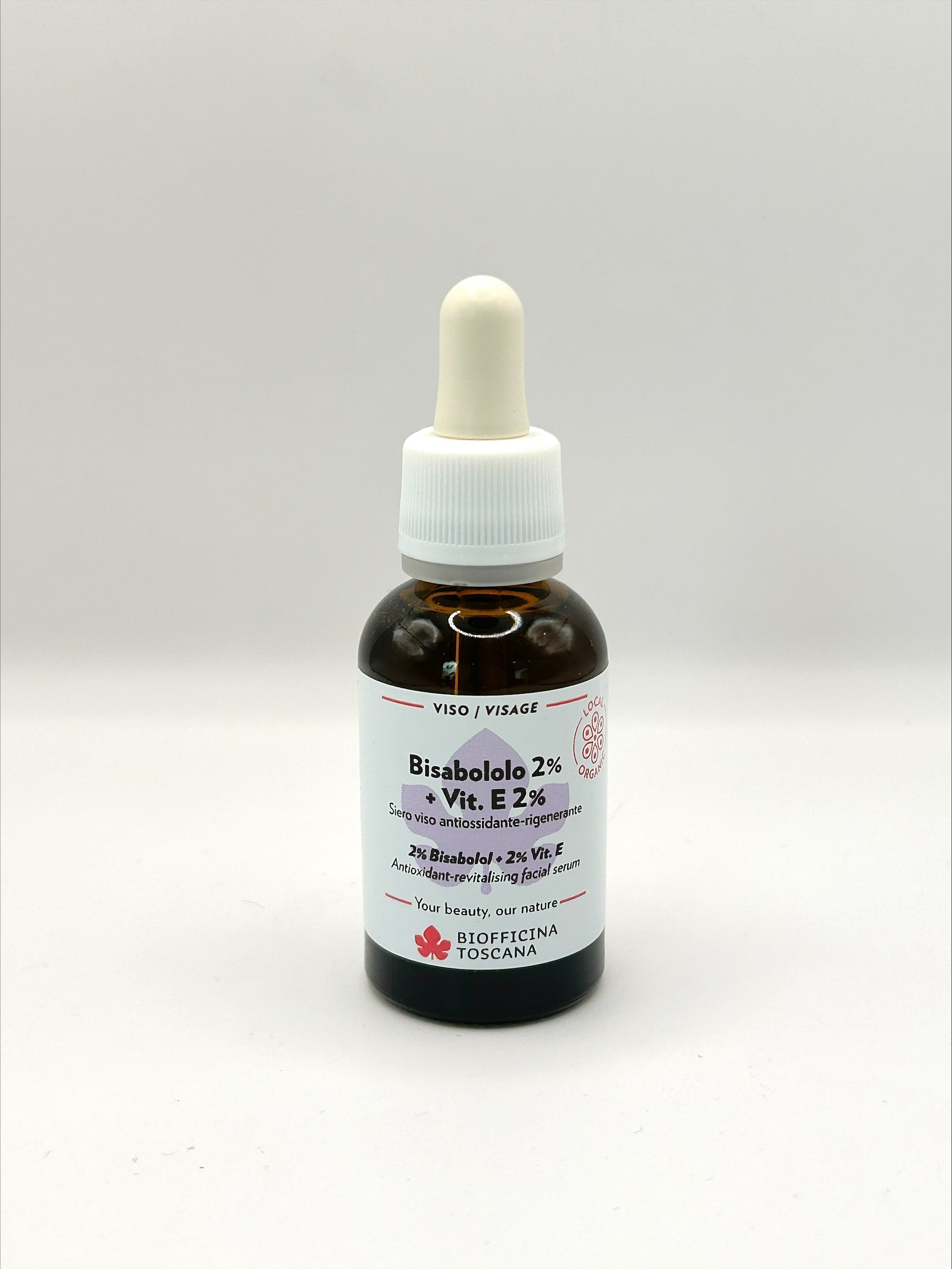 Biofficina Toscana Serum Bisabolol 2% & Vitamin E 2% – lugnande och antioxidant ansiktsserum