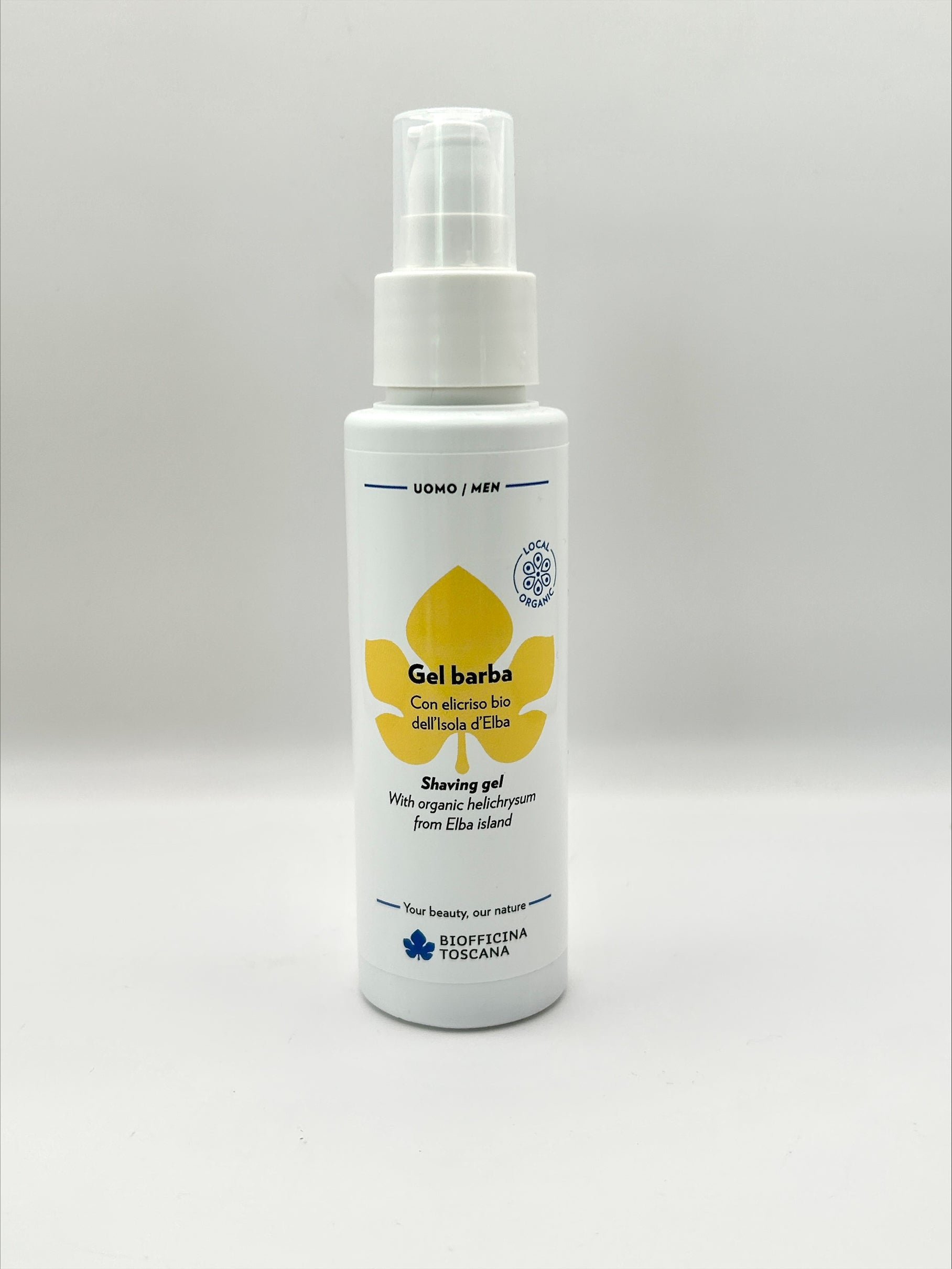 Biofficina Toscana Rakgel Helichrysum & Malva – mjukgörande och lugnande ekologisk rakgel
