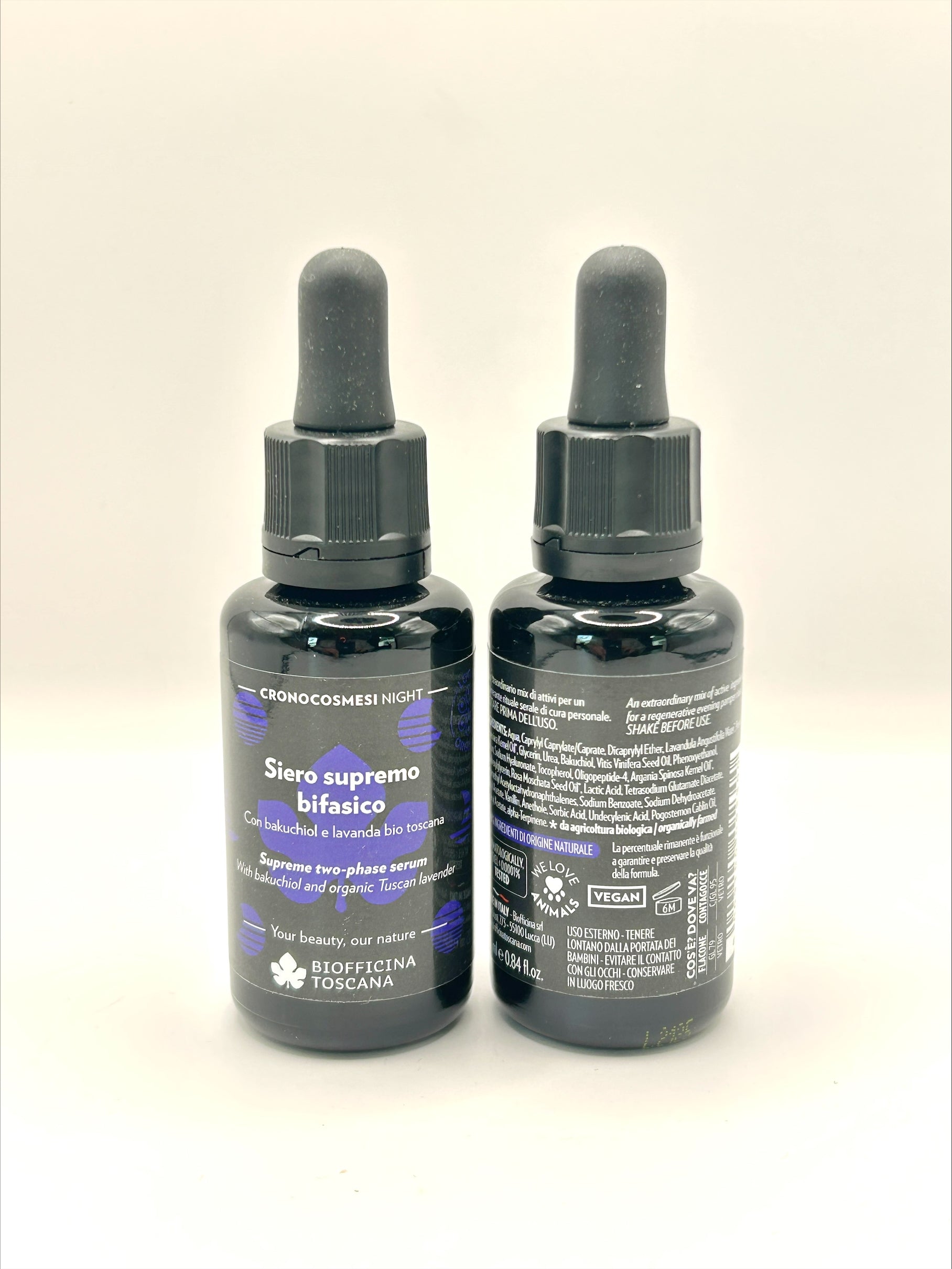 Biofficina Toscana Bakuchiol Serum – naturlig anti-age med hyaluronsyra för fast och ungdomlig hud