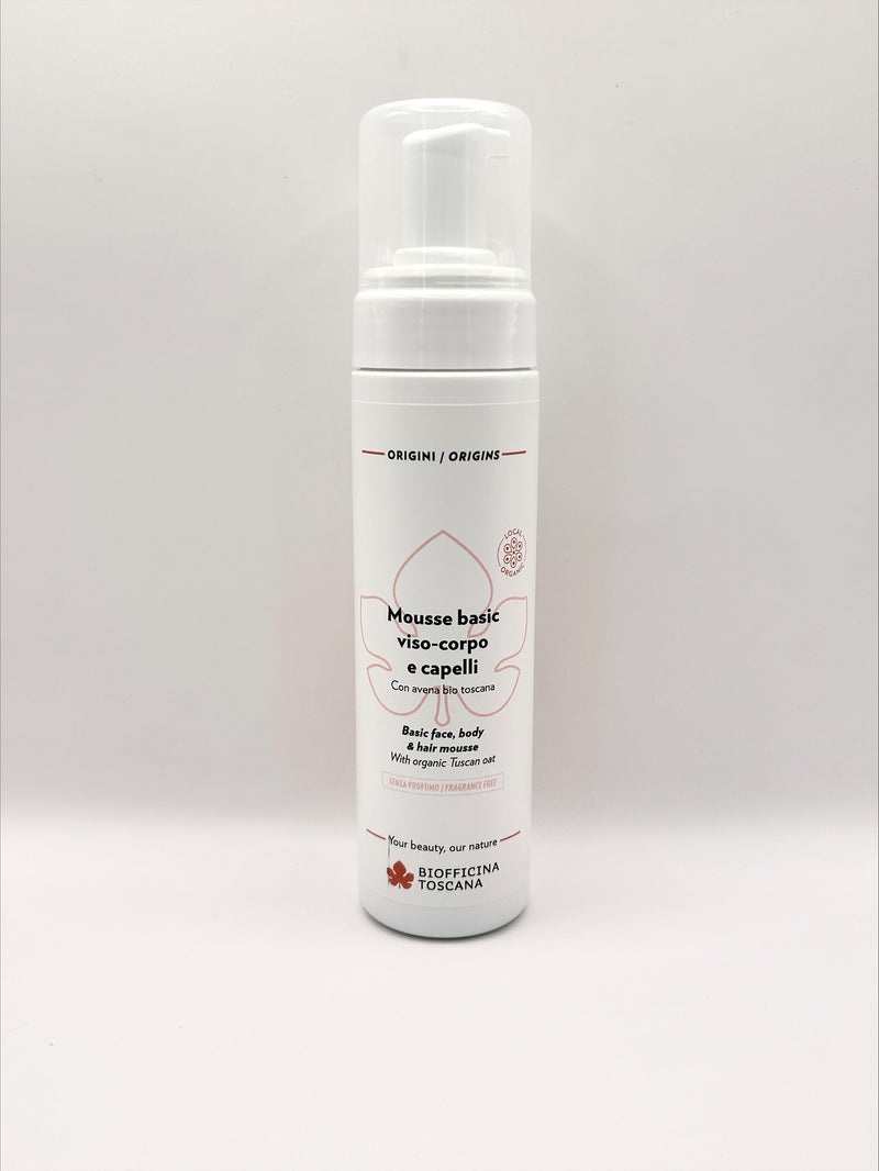 Biofficina Toscana Basic Ansikte Rengöringsmousse 200ml | Doftfri & mild