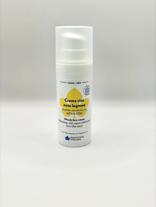 Biofficina Toscana Ansiktskräm för Män Helichrysum & Squalan – vårdande dagkräm för män